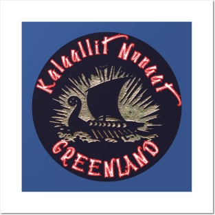 Kalaallit Nunaat GREENLAND VIKING T-SHIRT Posters and Art
